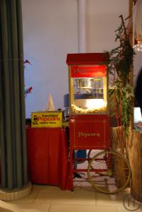 3-Popcornmaschine mit Unterwagen im nostalgischen Stil inkl.19%MwSt.