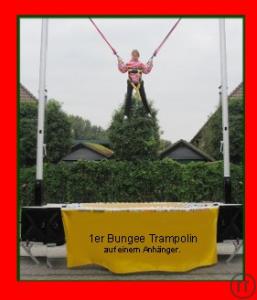 1er Bungee Trampolin mieten auf einem Anhänger, nicht bauabnahmepflichtig.