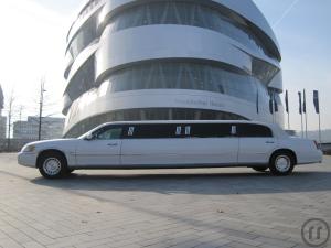 5-8,6m lange, weisse Stretchlimousine im Raum Stuttgart, Reutlingen, Esslingen, Göppingen und ...