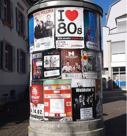 Plakatwerbung, Werbeflächen